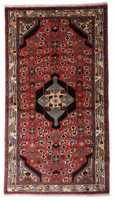 Asadabad Teppe 93X170Løpere Mørk Rød/Rød Ull, Persia/Iran Carpetvista