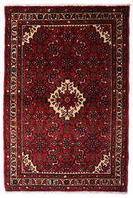 103X154 絨毯 オリエンタル ホセイナバード ダークレッド/ベージュ (ウール, ペルシャ/イラン) Carpetvista