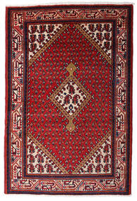  Persisk Hamadan Teppe 108X164 Rød/Mørk Rød Carpetvista