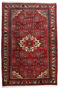 Hosseinabad Matot Matto 109X160 Punainen/Tummanpunainen Villa, Persia/Iran Carpetvista