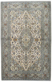 絨毯 オリエンタル カシャン Fine 140X218 グレー/ベージュ (ウール, ペルシャ/イラン)
