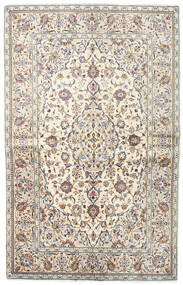  Keshan Fine Rug 140X218 Persian Wool Beige/Grey Small Carpetvista