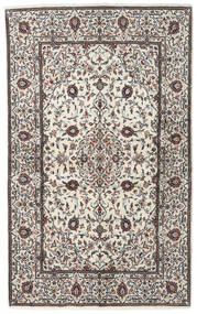 135X220 Keshan Fine Teppe Orientalsk Beige/Brun (Ull, Persia/Iran) Carpetvista