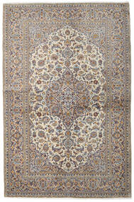 絨毯 オリエンタル カシャン Fine 137X211 グレー/ベージュ (ウール, ペルシャ/イラン)