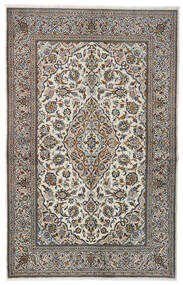 絨毯 オリエンタル カシャン Fine 137X213 茶色/グレー (ウール, ペルシャ/イラン)