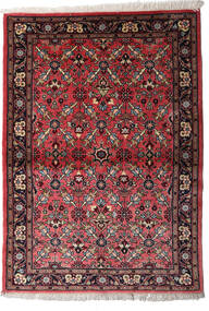 Mehraban Matta 107X150 Röd/Mörkröd Ull, Persien/Iran Carpetvista