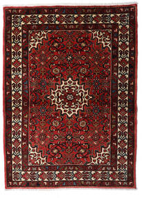  Persisk Hosseinabad Teppe 107X146 Mørk Rød/Rød Carpetvista
