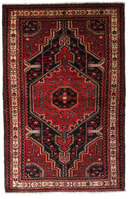 Hamadan Teppe 115X154 Mørk Rød/Rød Ull, Persia/Iran Carpetvista