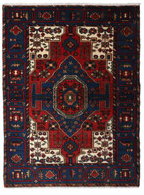  Hamadan Teppich 105X163 Persischer Wollteppich Dunkellila/Rot Klein Carpetvista
