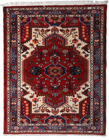絨毯 ペルシャ ハマダン 116X148 ダークピンク/ダークレッド (ウール, ペルシャ/イラン)