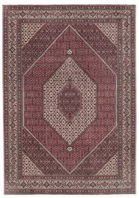  Persisk Bidjar Med Silke Teppe 211X299 Rød/Brun (Ull, Persia/Iran)