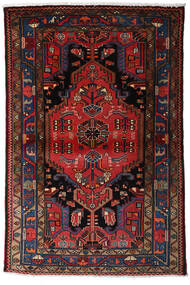 101X155 Alfombra Hamadan Oriental Rojo Oscuro/Rojo (Lana, Persia/Irán) Carpetvista