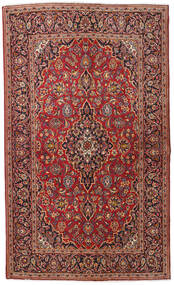 Perzisch Keshan Vloerkleed 133X222 Rood/Donkerrood (Wol, Perzië/Iran)