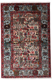 Hamadan Matta 100X150 Röd/Mörkröd Ull, Persien/Iran Carpetvista