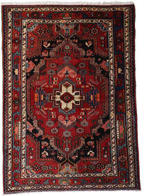 112X158 Alfombra Hamadan Oriental Rojo Oscuro/Rojo (Lana, Persia/Irán) Carpetvista