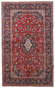 Tapis D'orient Kashan 145X242 Rouge/Violet Foncé (Laine, Perse/Iran)