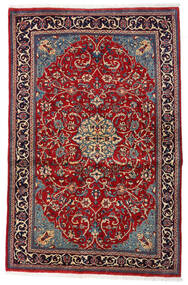  Orientalsk Sarough Sherkat Farsh Teppe 125X192 Rød/Mørk Rosa Ull, Persia/Iran Carpetvista