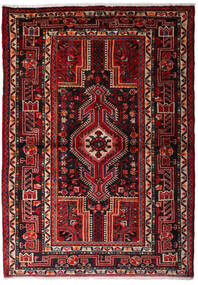 絨毯 ハマダン 114X160 ダークレッド/レッド (ウール, ペルシャ/イラン)