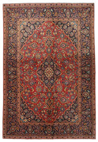 138X206 絨毯 カシャン オリエンタル レッド/ダークレッド (ウール, ペルシャ/イラン) Carpetvista
