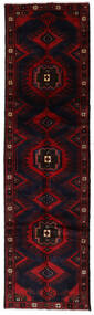 絨毯 ハマダン 82X295 廊下 カーペット ダークレッド (ウール, ペルシャ/イラン)