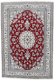  164X235 Nain Rug Grey/Dark Red Persia/Iran Carpetvista