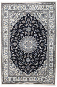 絨毯 ナイン 197X290 グレー/ダークグレー (ウール, ペルシャ/イラン)