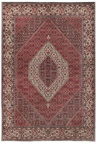 170X244 Alfombra Bidjar Con Seda Oriental Rojo/Marrón (Persia/Irán)