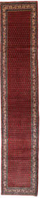  Persischer Sarough Mir Teppich 79X409 Läufer Dunkelrot/Rot (Wolle, Persien/Iran)