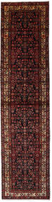 100X405 Hosseinabad Tæppe Orientalsk Løber Mørkerød/Rød (Uld, Persien/Iran) Carpetvista