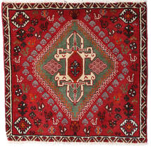 絨毯 ペルシャ カシュガイ 62X62 正方形 レッド/茶色 (ウール, ペルシャ/イラン)