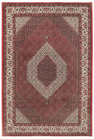 Bidjar Med Silke Tæppe 200X300 Rød/Brun Persien/Iran