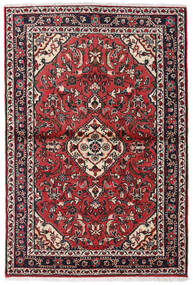 Hamadan Teppe 103X155 Mørk Rød/Rød Ull, Persia/Iran Carpetvista