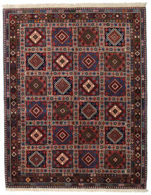 150X190 Tapete Oriental Yalameh Vermelho Escuro/Vermelho (Lã, Pérsia/Irão) Carpetvista