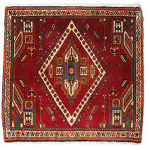 66X69 Ghashghai Teppe Orientalsk Kvadratisk Rød/Mørk Rød (Ull, Persia/Iran) Carpetvista