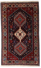 79X130 Alfombra Oriental Yalameh Rojo Oscuro/Marrón (Lana, Persia/Irán) Carpetvista