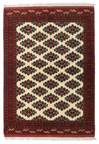  Persischer Turkaman Teppich 137X192 Braun/Beige Carpetvista