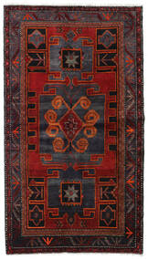 絨毯 ハマダン 125X224 ダークレッド/レッド (ウール, ペルシャ/イラン)