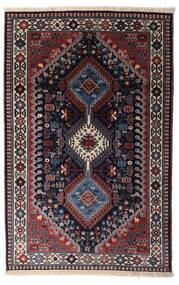 Alfombra Oriental Yalameh 79X124 Púrpura Oscuro/Rojo (Lana, Persia/Irán)