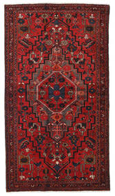 絨毯 ハマダン 124X223 ダークレッド/レッド (ウール, ペルシャ/イラン)