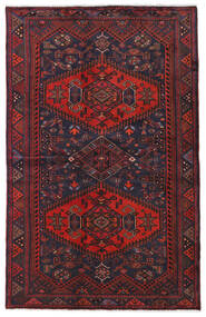 128X202 Hamadan Matta Orientalisk Mörkrosa/Mörkröd (Ull, Persien/Iran) Carpetvista