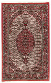 112X178 Tapete Oriental Bijar Com Seda Vermelho/Castanho (Lã, Pérsia/Irão)