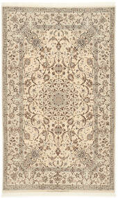 絨毯 ペルシャ イスファハン 絹の縦糸 128X206 ベージュ/オレンジ ( ペルシャ/イラン)