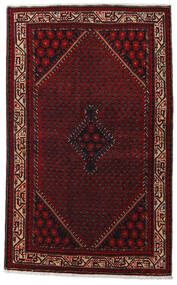絨毯 ハマダン 128X206 ダークレッド/レッド (ウール, ペルシャ/イラン)