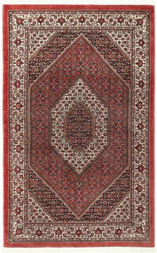  Persian Bidjar With Silk Rug 115X183 Red/Brown (Wool, Persia/Iran)