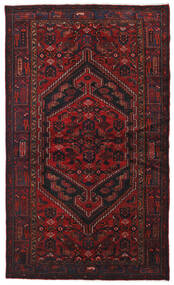 絨毯 ハマダン 134X226 ダークレッド/レッド (ウール, ペルシャ/イラン)