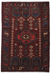 Hamadan Matot Matto 124X182 Tummanpunainen/Punainen Villa, Persia/Iran Carpetvista