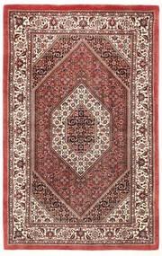 Bidjar Med Silke Matta 95X150 Röd/Orange Persien/Iran