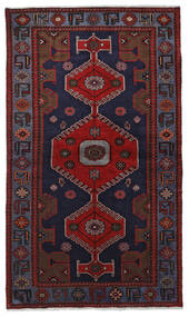 Hamadan Teppich 125X217 Dunkelrosa/Dunkelrot Wolle, Persien/Iran Carpetvista