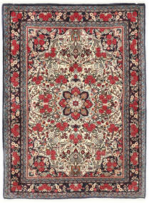Tapete Bijar 115X155 Vermelho/Vermelho Escuro (Lã, Pérsia/Irão)