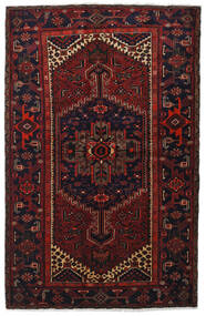 絨毯 ハマダン 132X206 ダークレッド/レッド (ウール, ペルシャ/イラン)